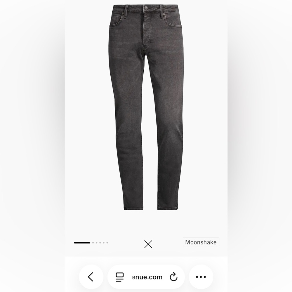 NEUW Lou Slim Jeans 31x32 Black Faded Stretch Denim